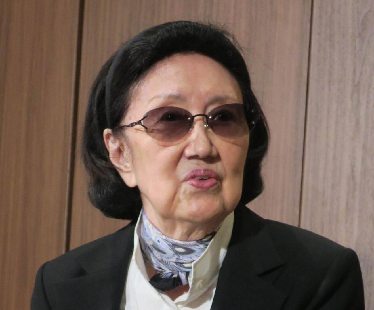 森英恵さん（2017年9月撮影）