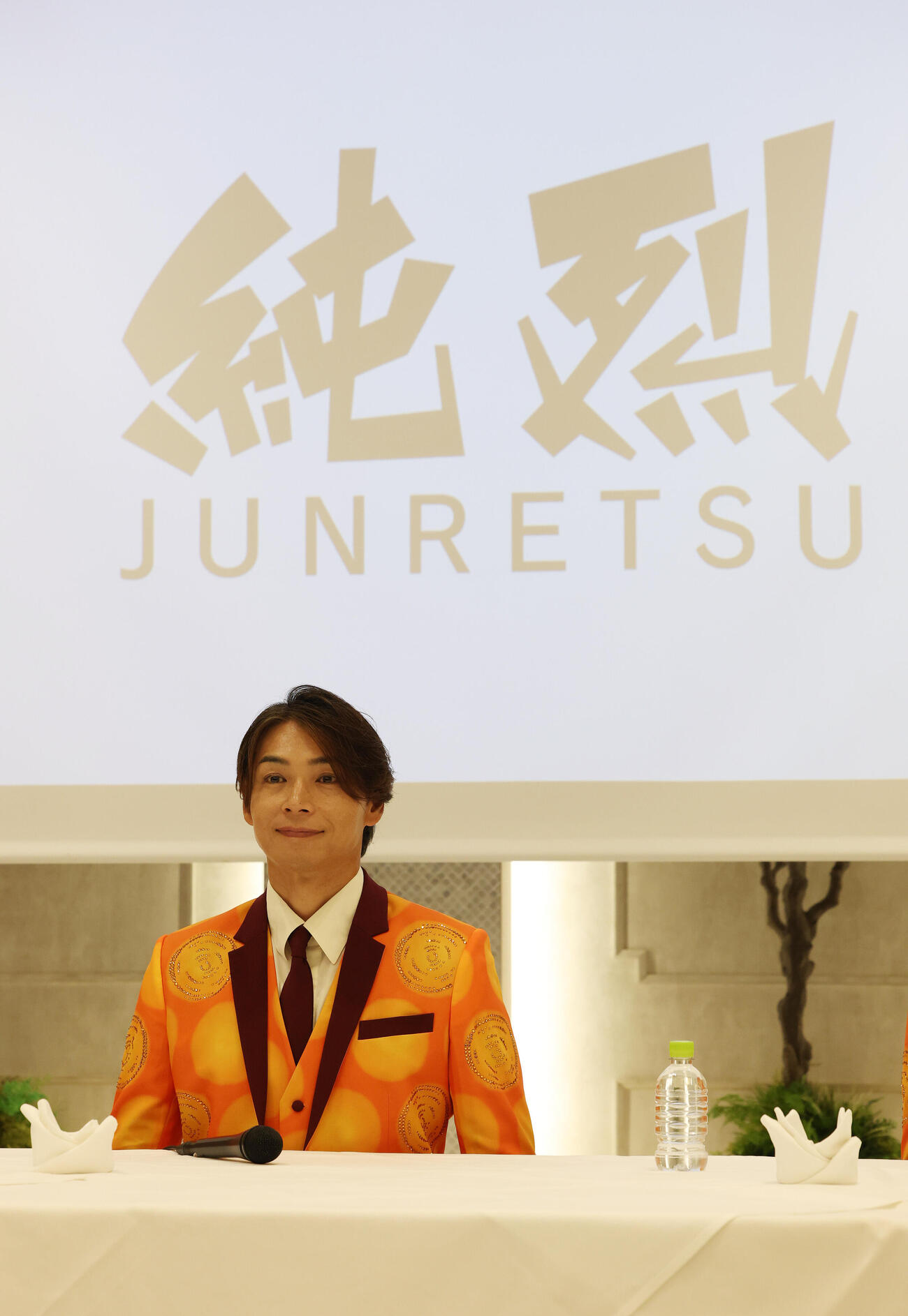 純烈リードボーカル白川裕二郎卒業＆純烈セカンドチャンスオーディション2026記者会見に登壇した白川裕二郎（撮影・宮地輝）