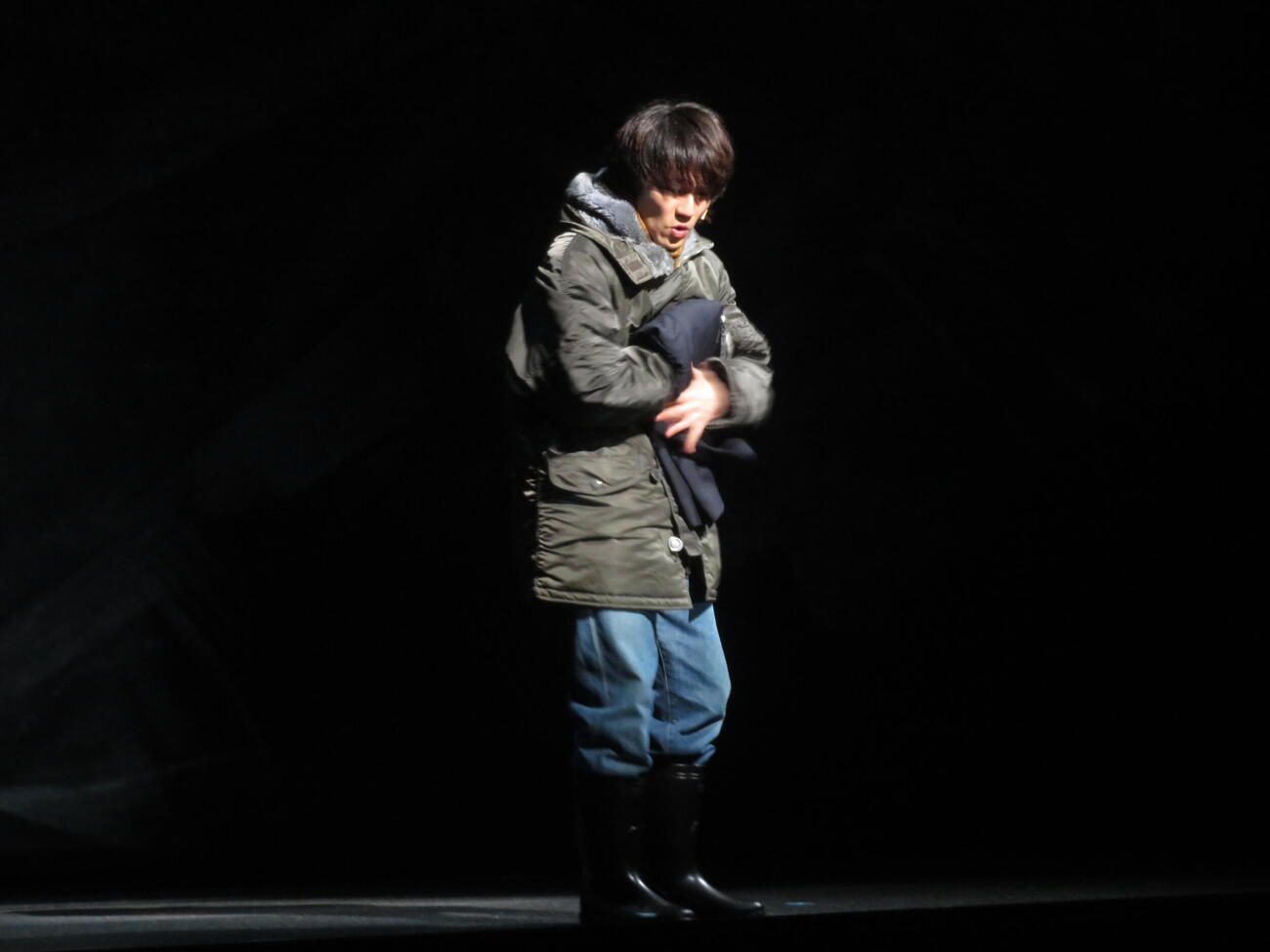 舞台「俺節」ゲネプロで主人公を演じる松田元太