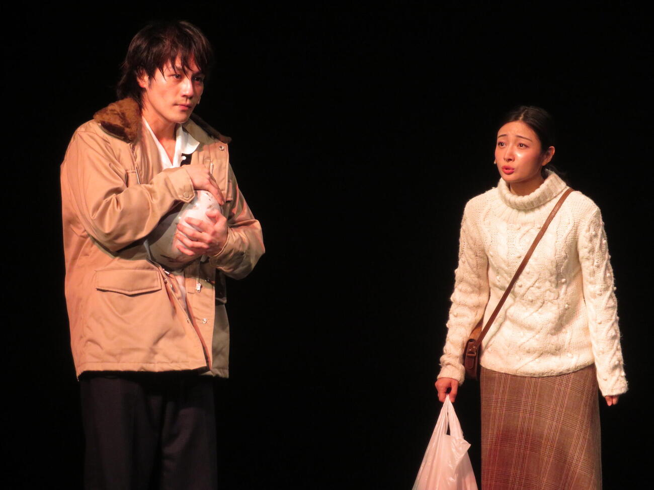 舞台「俺節」ゲネプロに挑むキム・チャンミと松田元太（右）