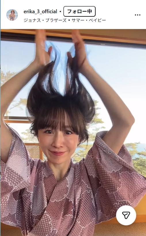 山川恵里佳のインスタグラムから