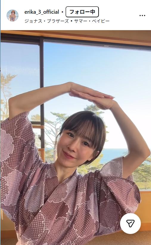 山川恵里佳のインスタグラムから