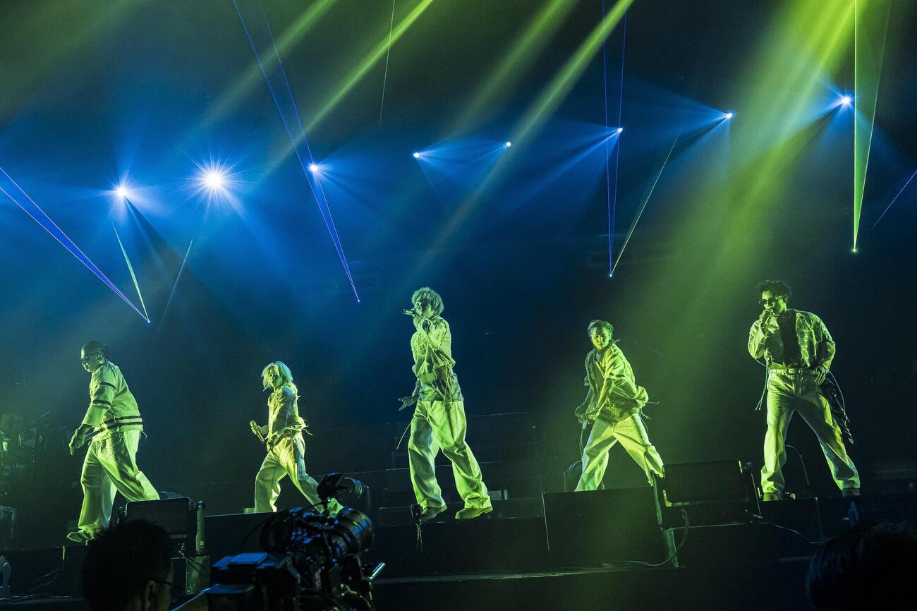 初の日本武道館公演を行ったMA55IVE THE RANPAGE（木下マリ氏撮影）
