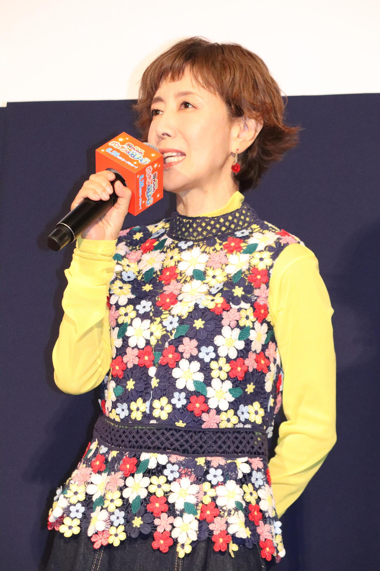映画「それいけ！　アンパンマン　パンタンと約束の星」完成披露上映会に出席した戸田恵子