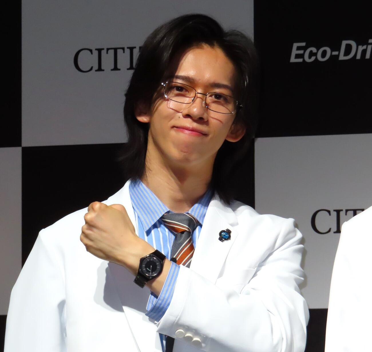 「シチズン　エコ・ドライブ」誕生50周年記念イベントに出席したリョウガ