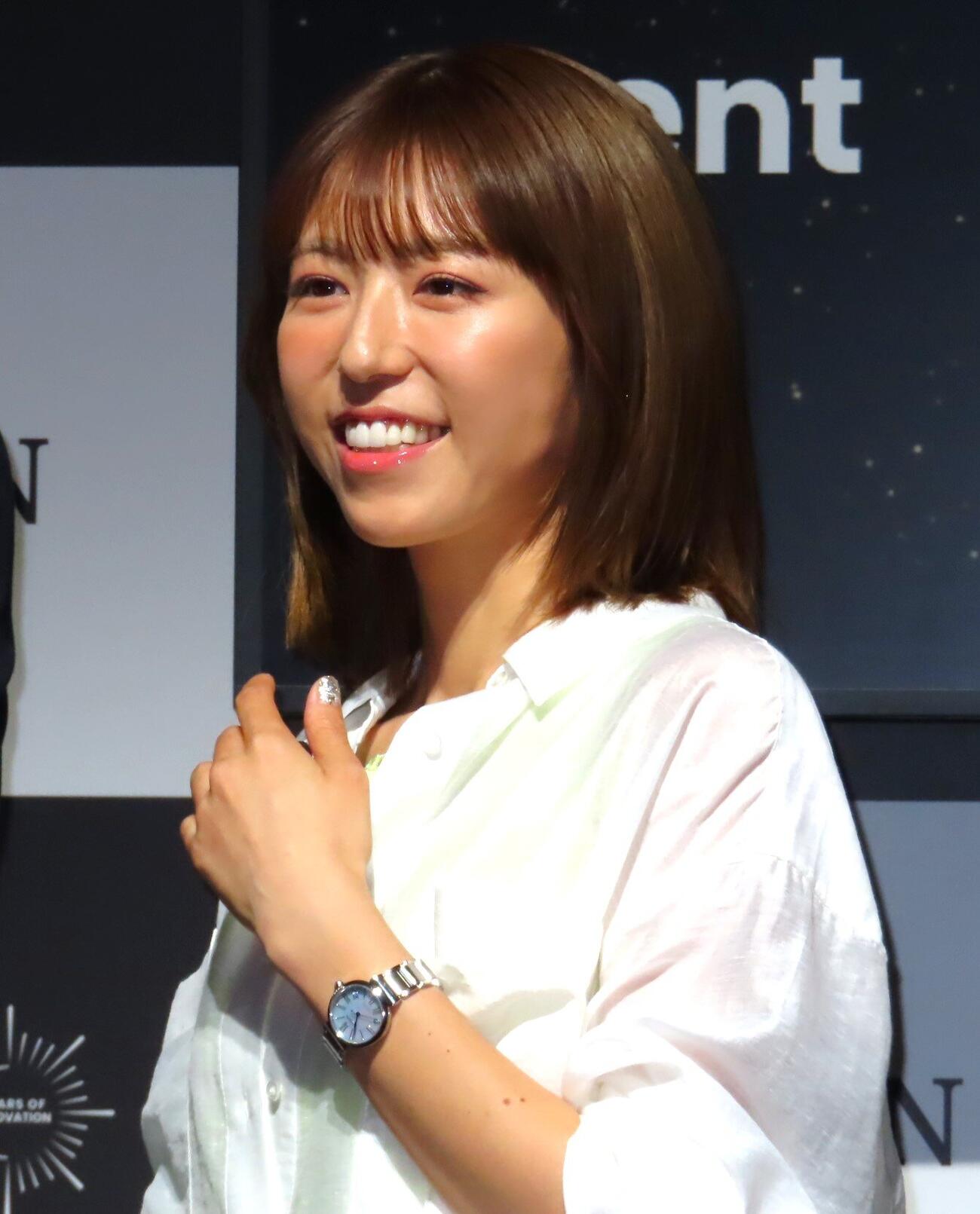 「シチズン　エコ・ドライブ」誕生50周年記念イベントに出席した若槻千夏