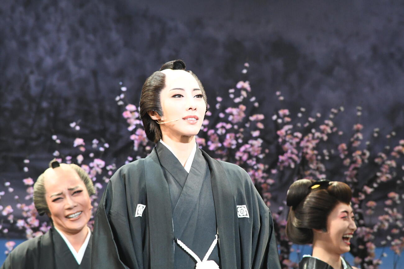 「銀二貫」でバウホール初主演をはたした稀惺かずと（撮影・阪口孝志）