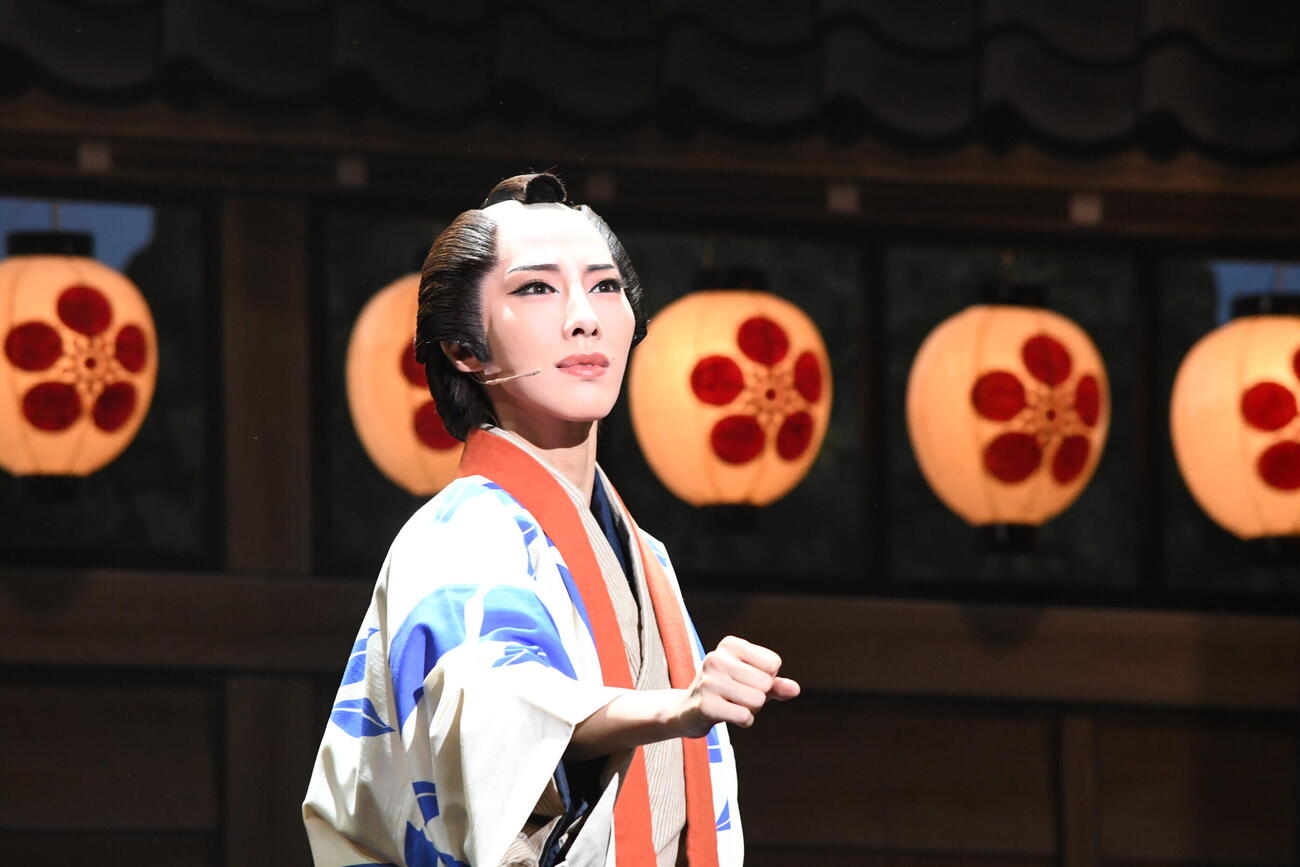 「銀二貫」でバウホール初主演をはたした稀惺かずと（撮影・阪口孝志）
