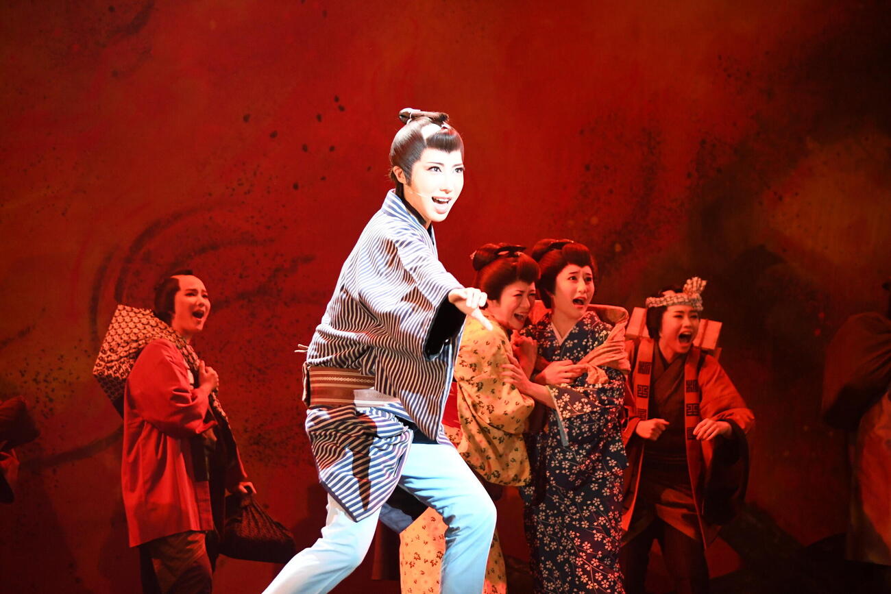 「銀二貫」でバウホール初主演をはたした稀惺かずと（撮影・阪口孝志）