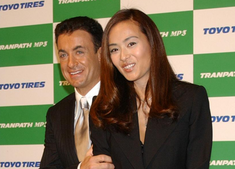 ジャン・アレジ、後藤久美子夫妻（2004年2月撮影）