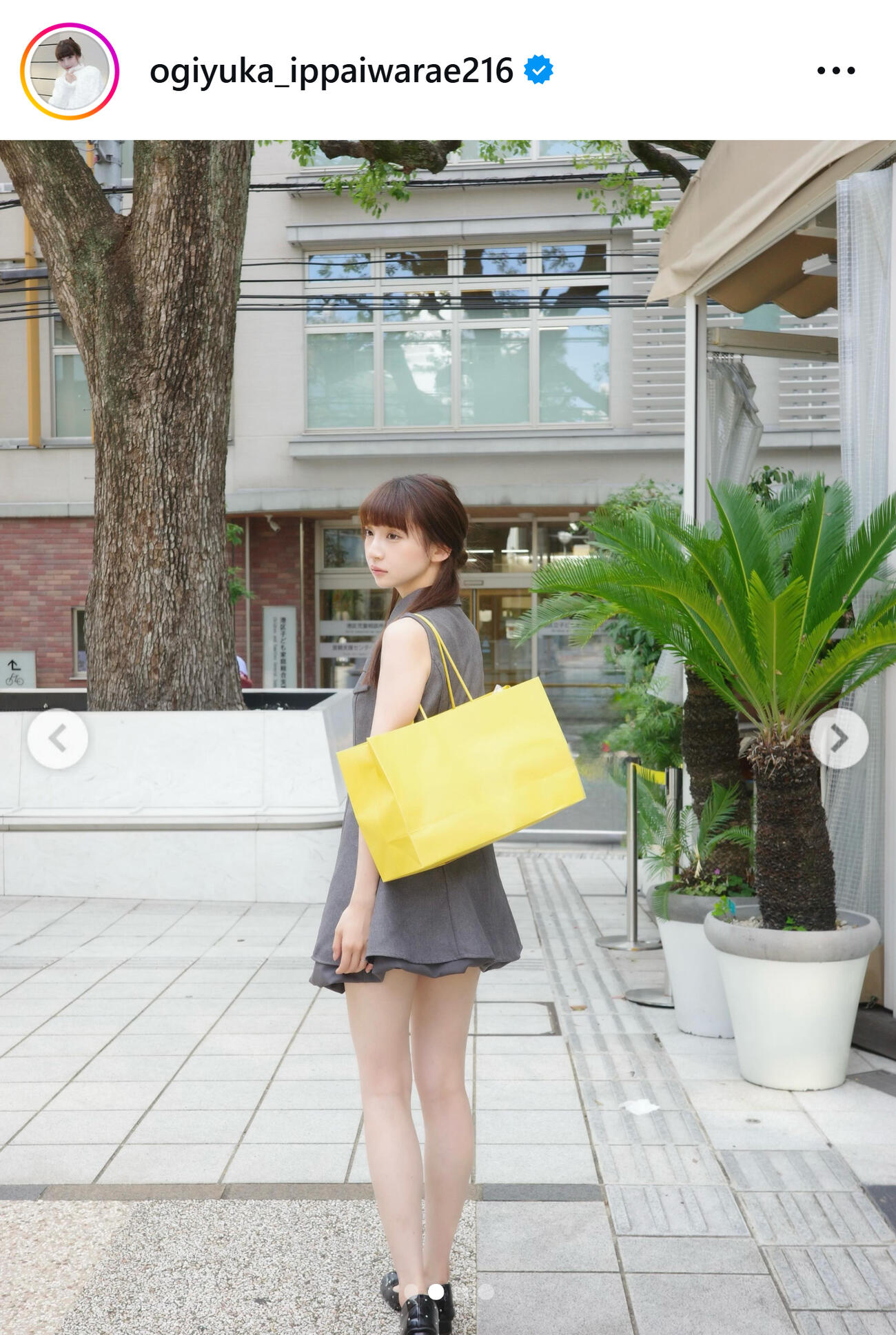 荻野由佳のインスタグラムから
