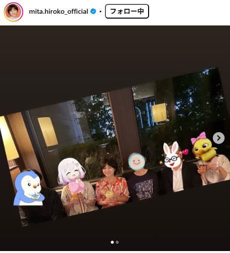 三田寛子のインスタグラムから