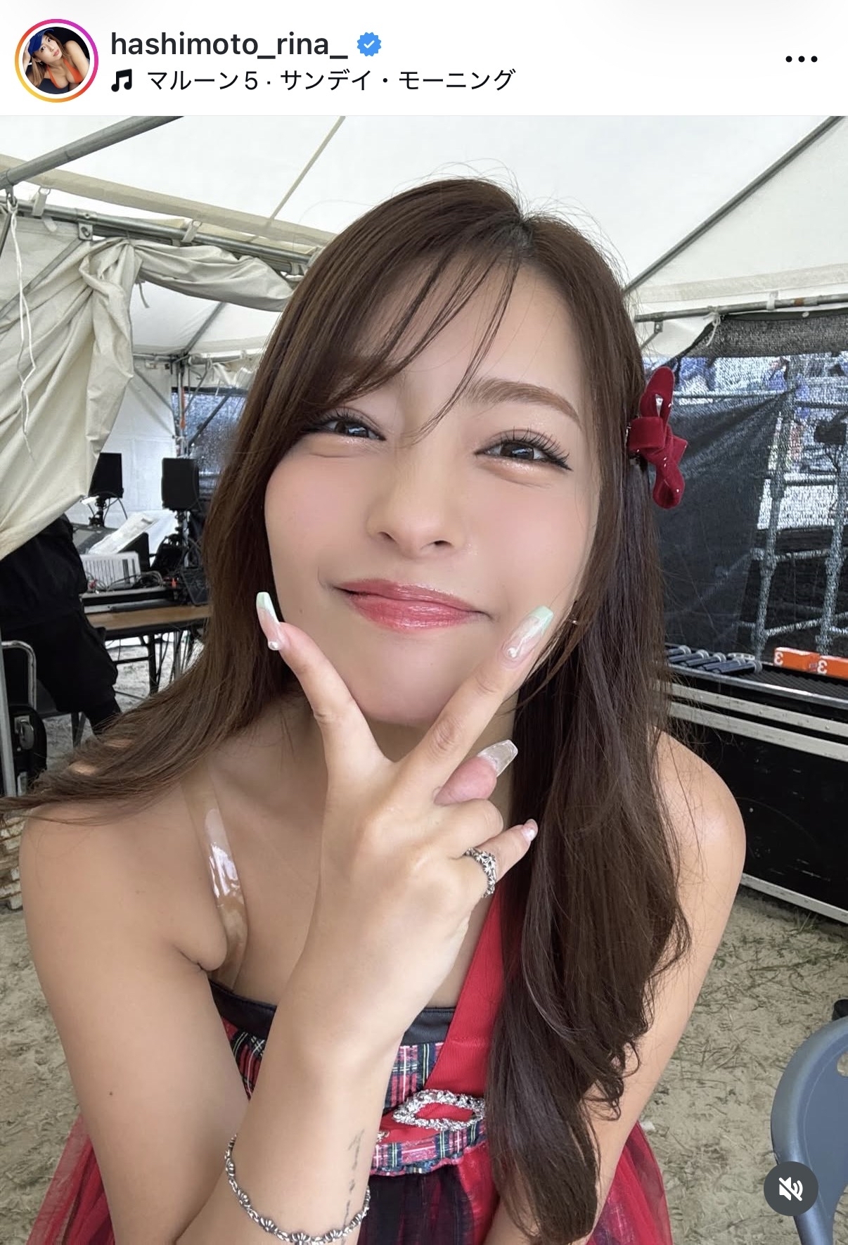 橋本梨菜のインスタグラムから