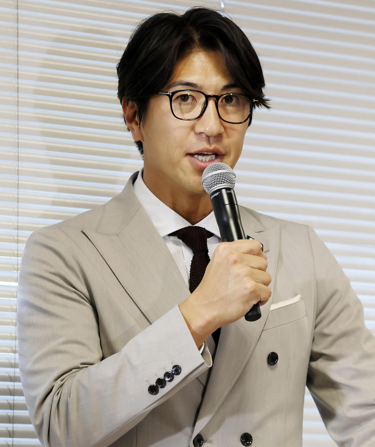 元フジテレビのフリーアナウンサー田中大貴（2025年撮影）