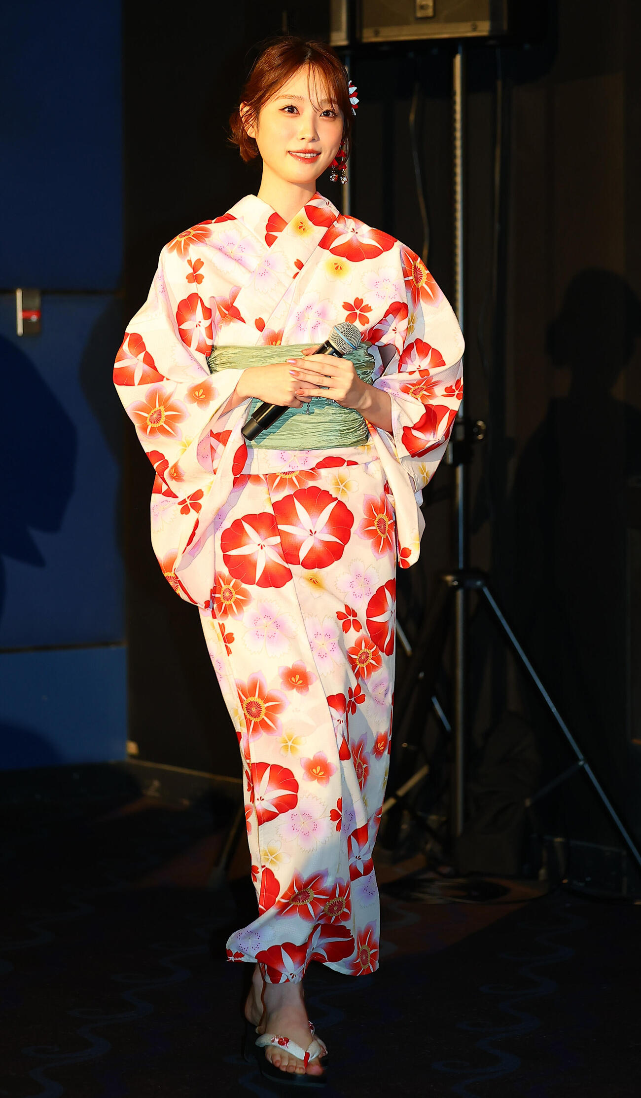 映画「山口くんはワルくない」舞台あいさつに登場した髙橋ひかる（撮影・野上伸悟）