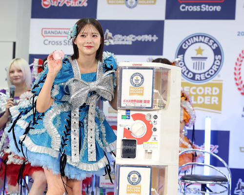CANDY TUNE福山梨乃「鳥肌が立っています」ガシャポン最多数でギネス世界記録認定
