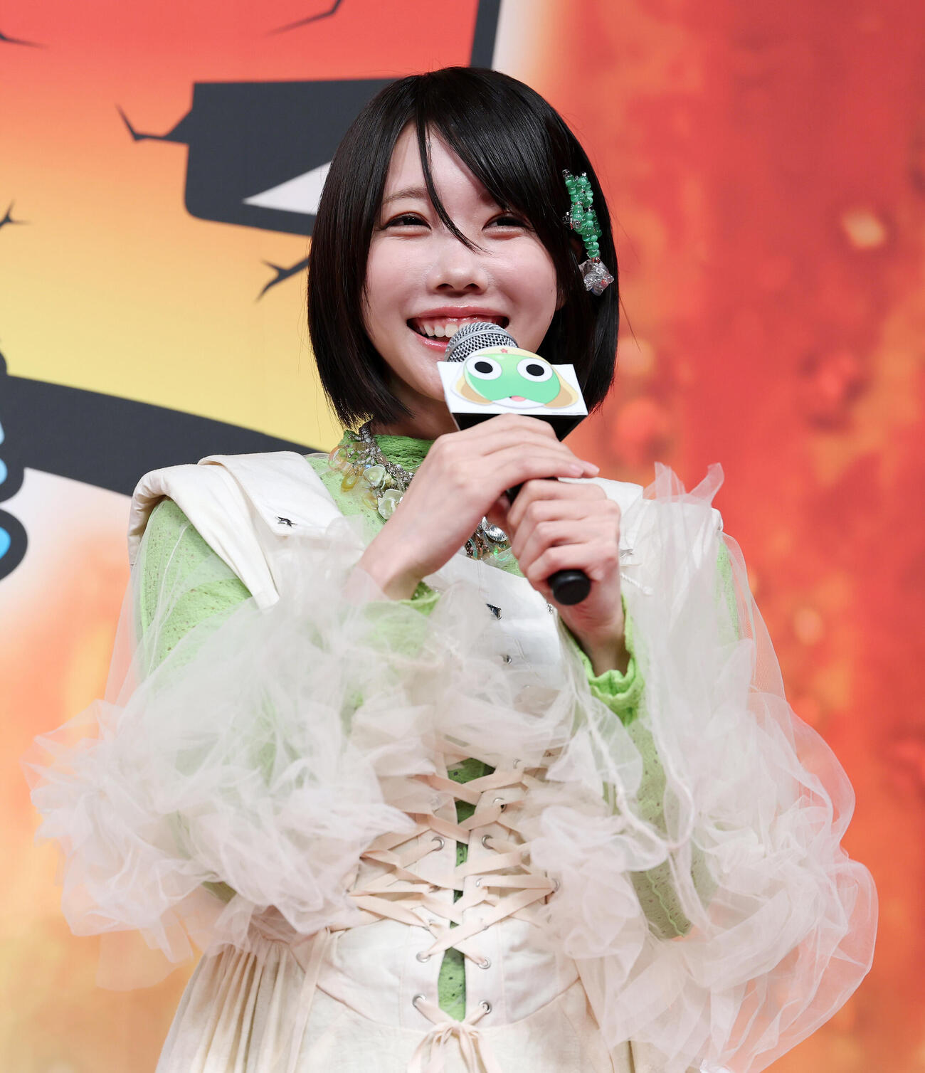 公開直前イベントに臨むあの（撮影・鈴木正人）