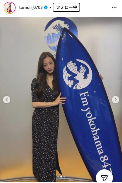 板野友美のインスタグラムから