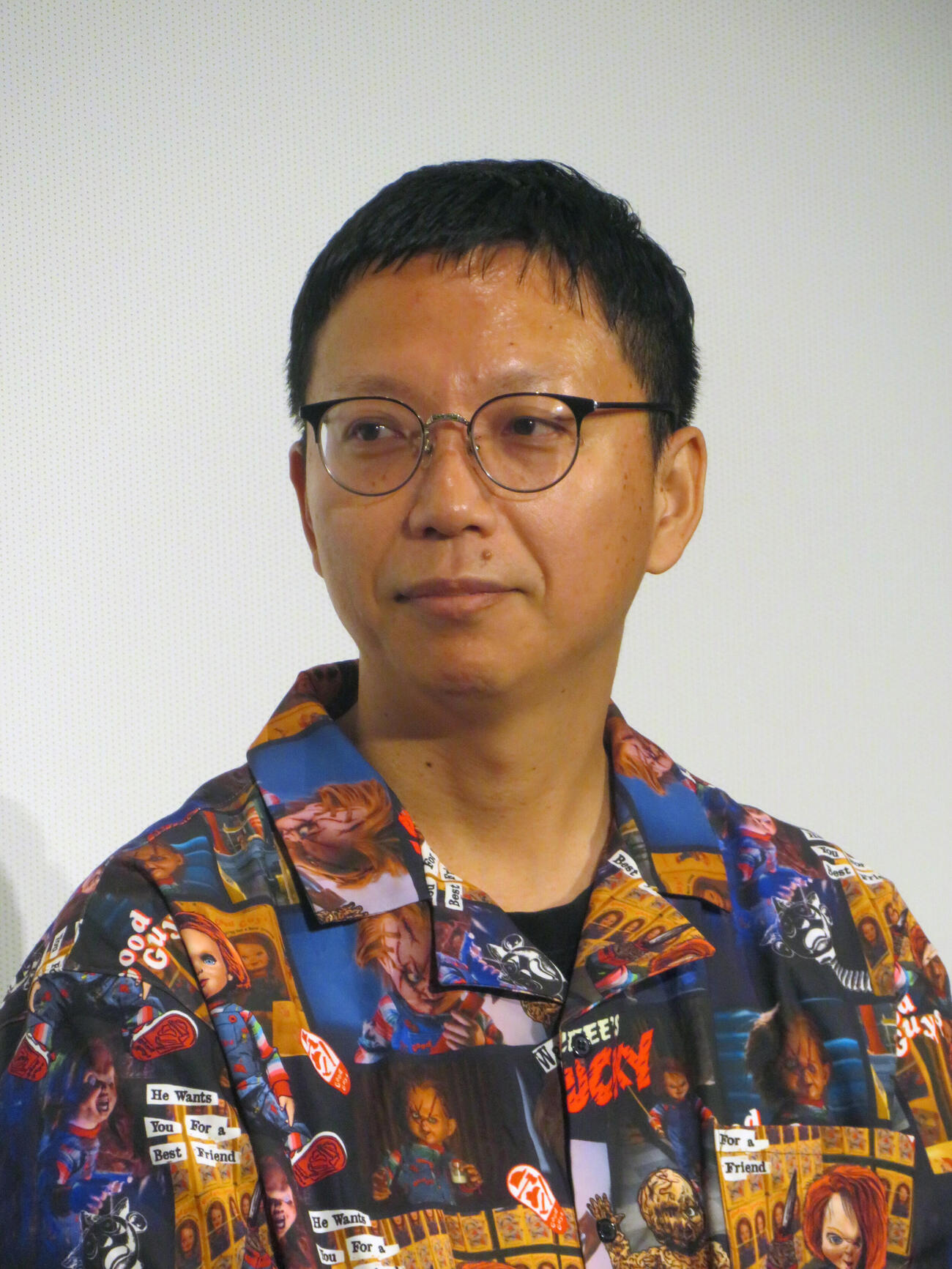映画「氷血」完成披露舞台あいさつに出席した内藤瑛亮監督