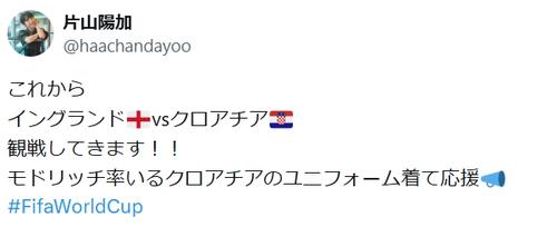 36歳元AKB会社員、腹チラ、ショーパン、ブーツ姿でＷ杯現地観戦「欲を言えば…」