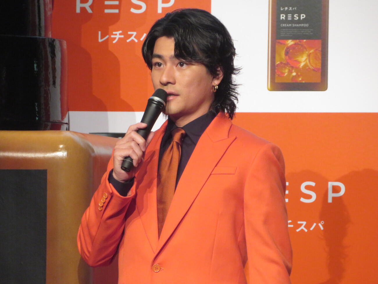 シャンプーブランド「レチスパ」ブランドアンバサダー就任＆新CM発表会見に登壇した森本慎太郎　