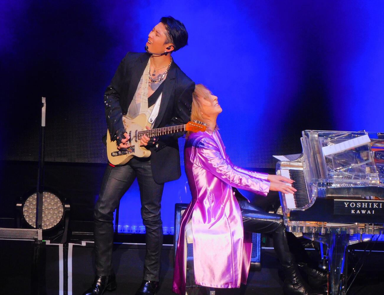 Global Citizen Live：Tokyoに出演したYOSHIKIとMIYAVI（撮影・寺本吏輝）