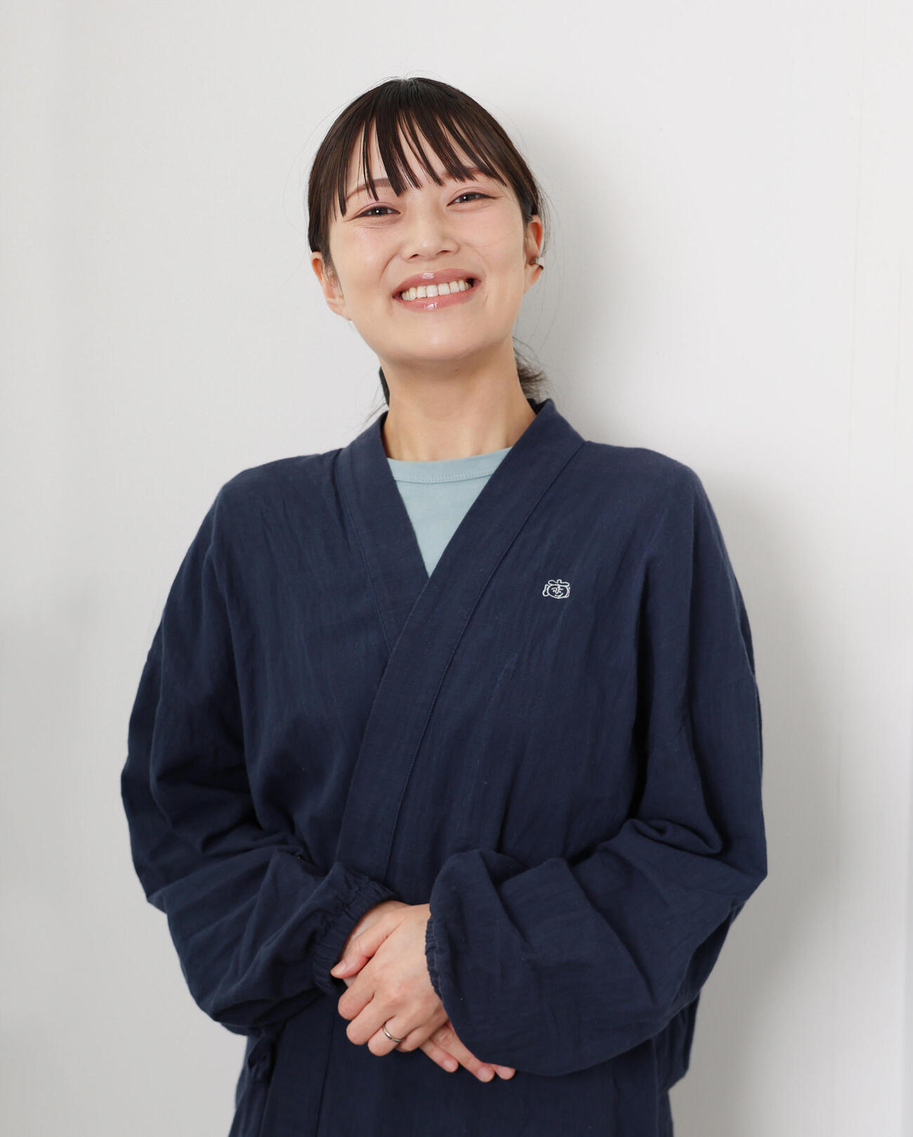 満面の笑みを見せるみほとけ（撮影・増田悦実）