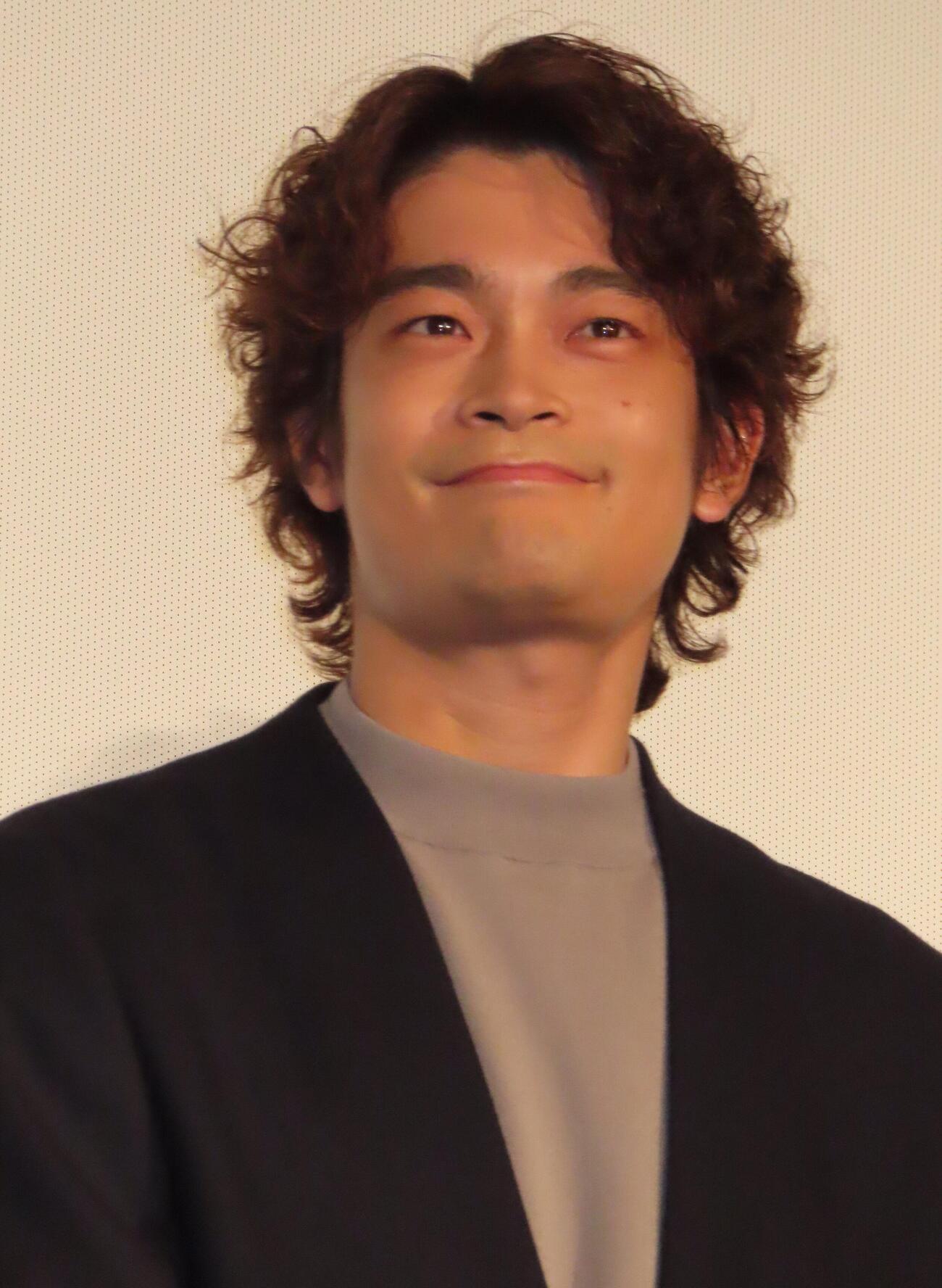 映画「君は映画」の初日舞台あいさつに出席した井之脇海