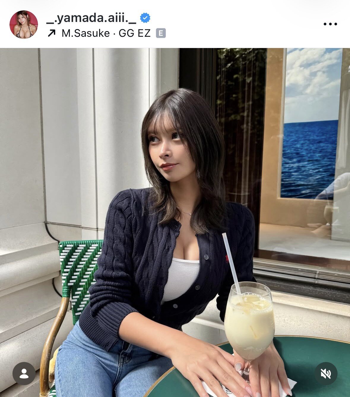 山田あいのインスタグラムから