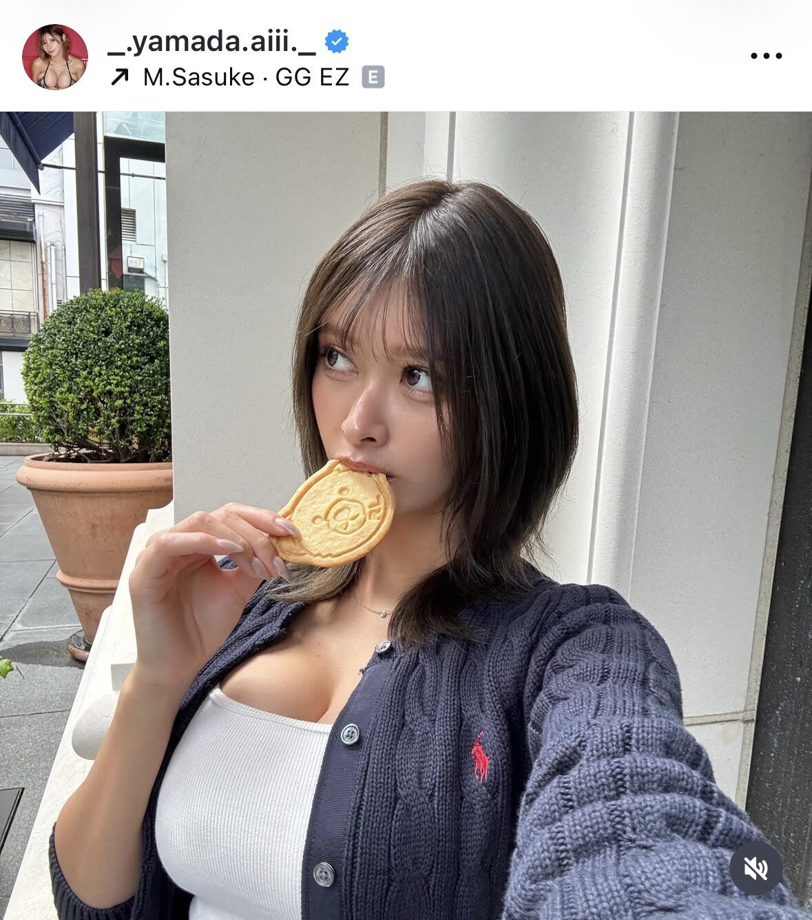 山田あいのインスタグラムから

