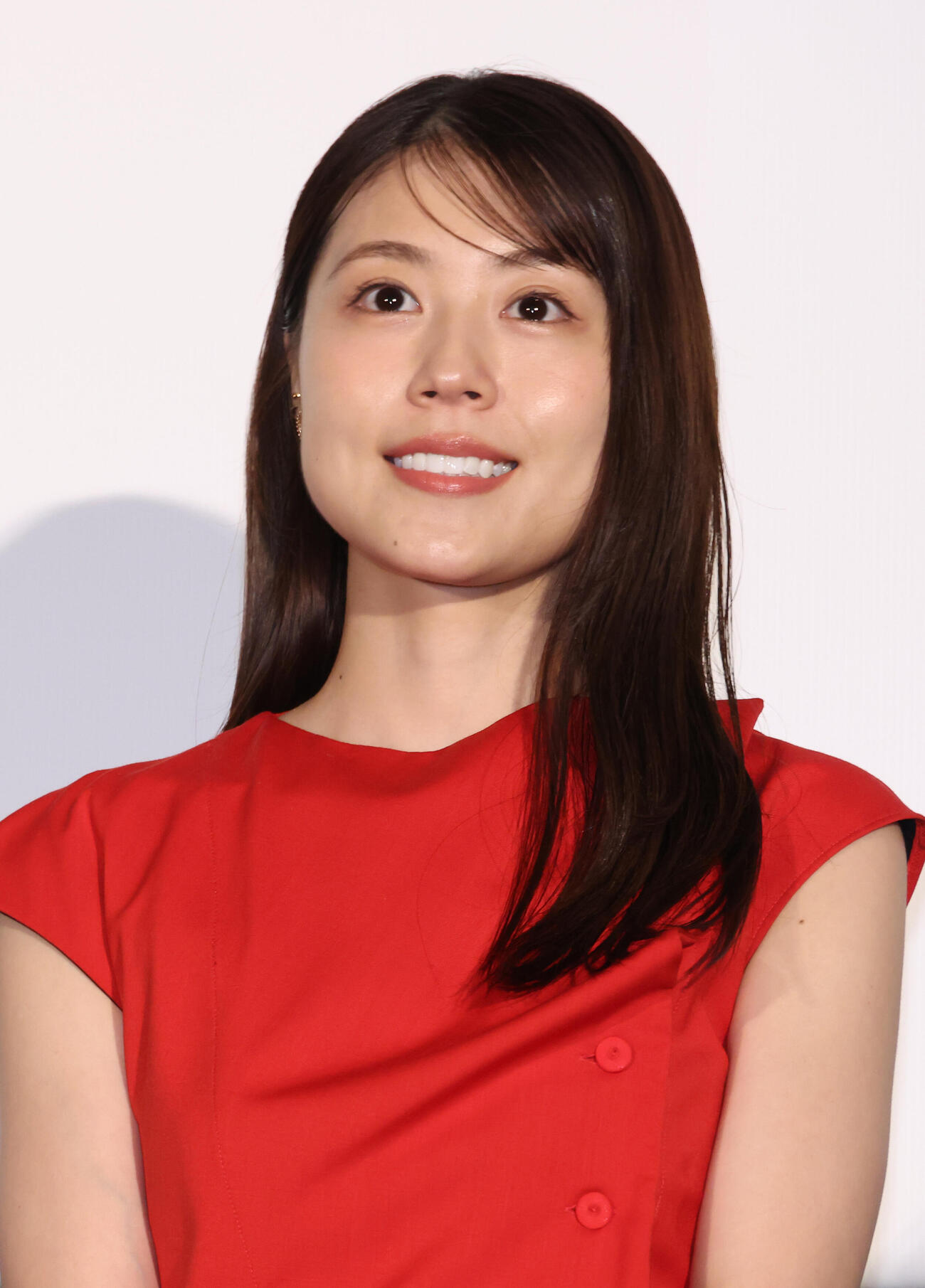 映画「マジカル・シークレット・ツアー」公開記念舞台あいさつを行った有村架純（撮影・中島郁夫）