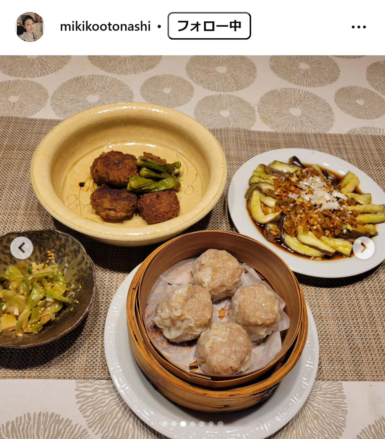 音無美紀子のインスタグラムから