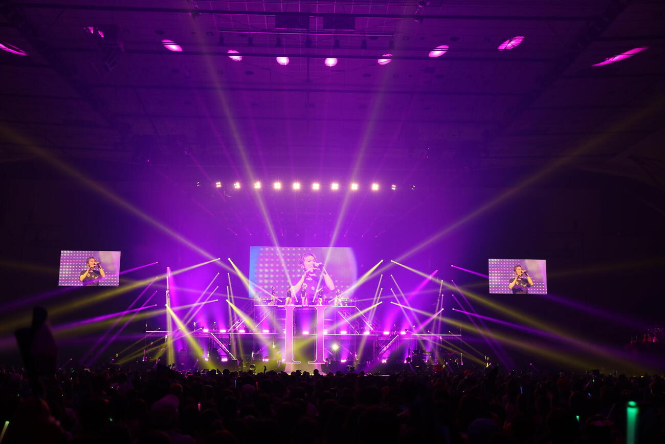 「PERFECT YEAR BEST　～Born To Be Wild～」初日公演でパフォーマンスするEXILE THE SECOND