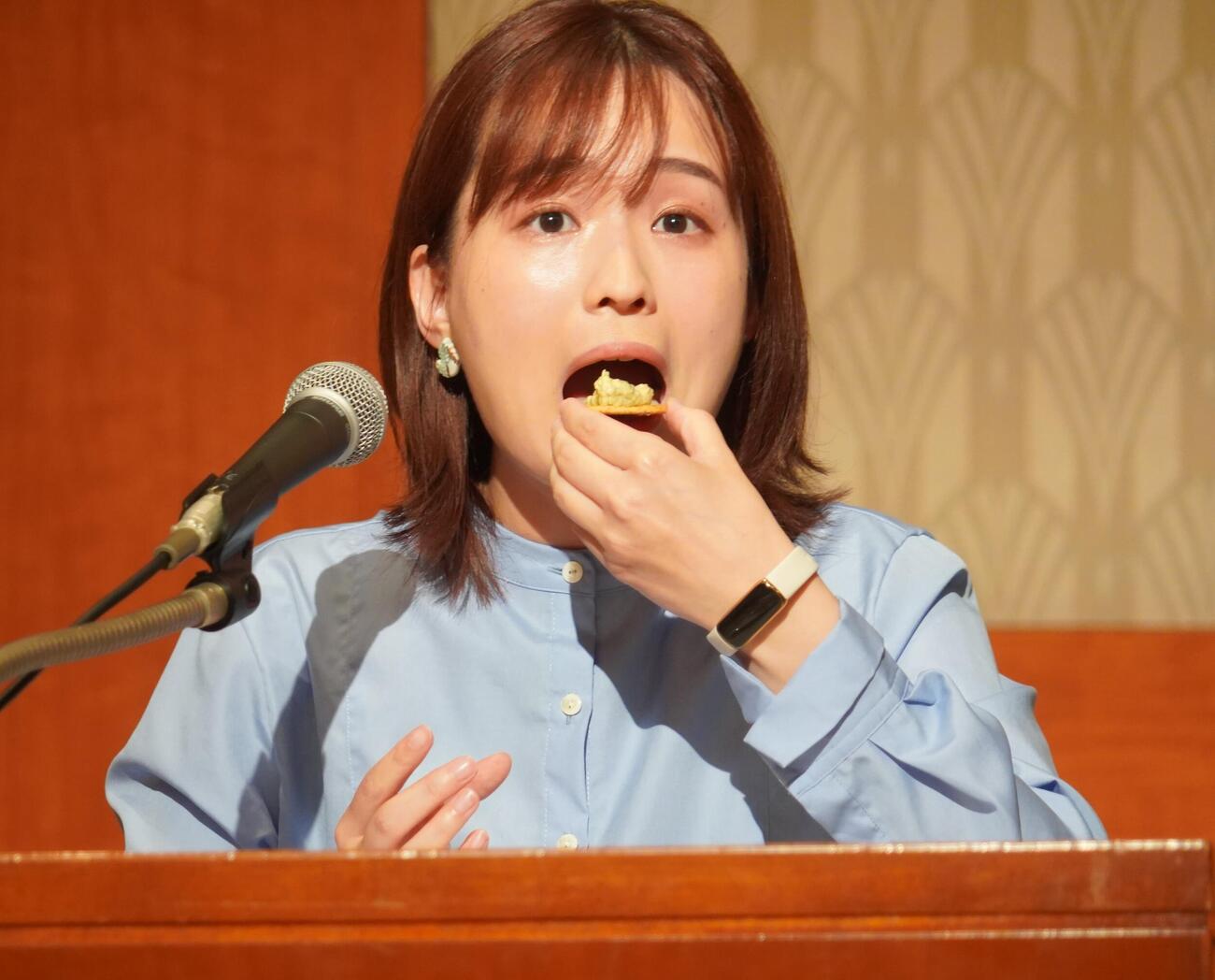 TBS篠原梨菜アナウンサー（2023年4月撮影）