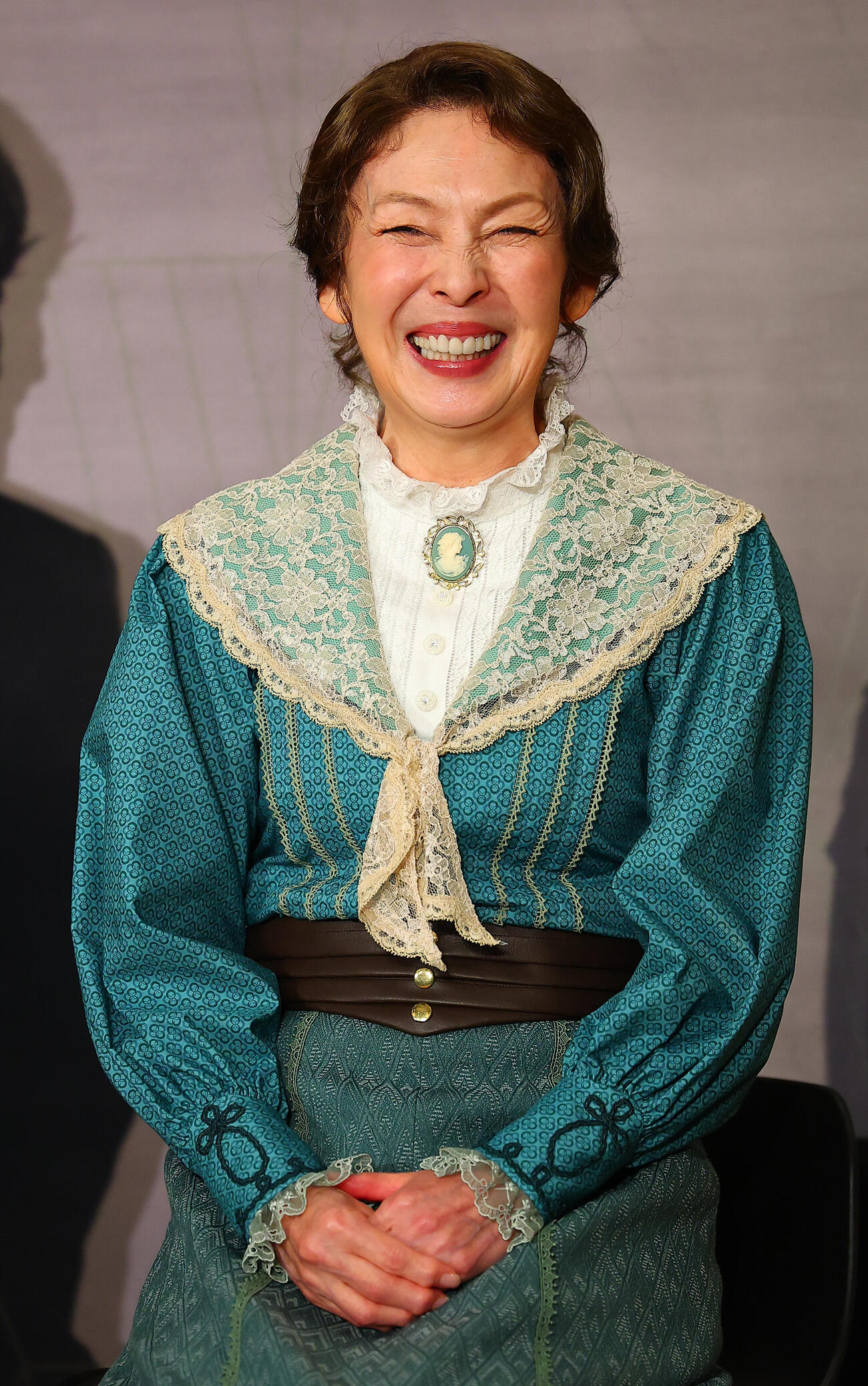 ブロードウェイミュージカル「ファニー・ガール」制作発表に登場した高泉淳子（撮影・野上伸悟）
