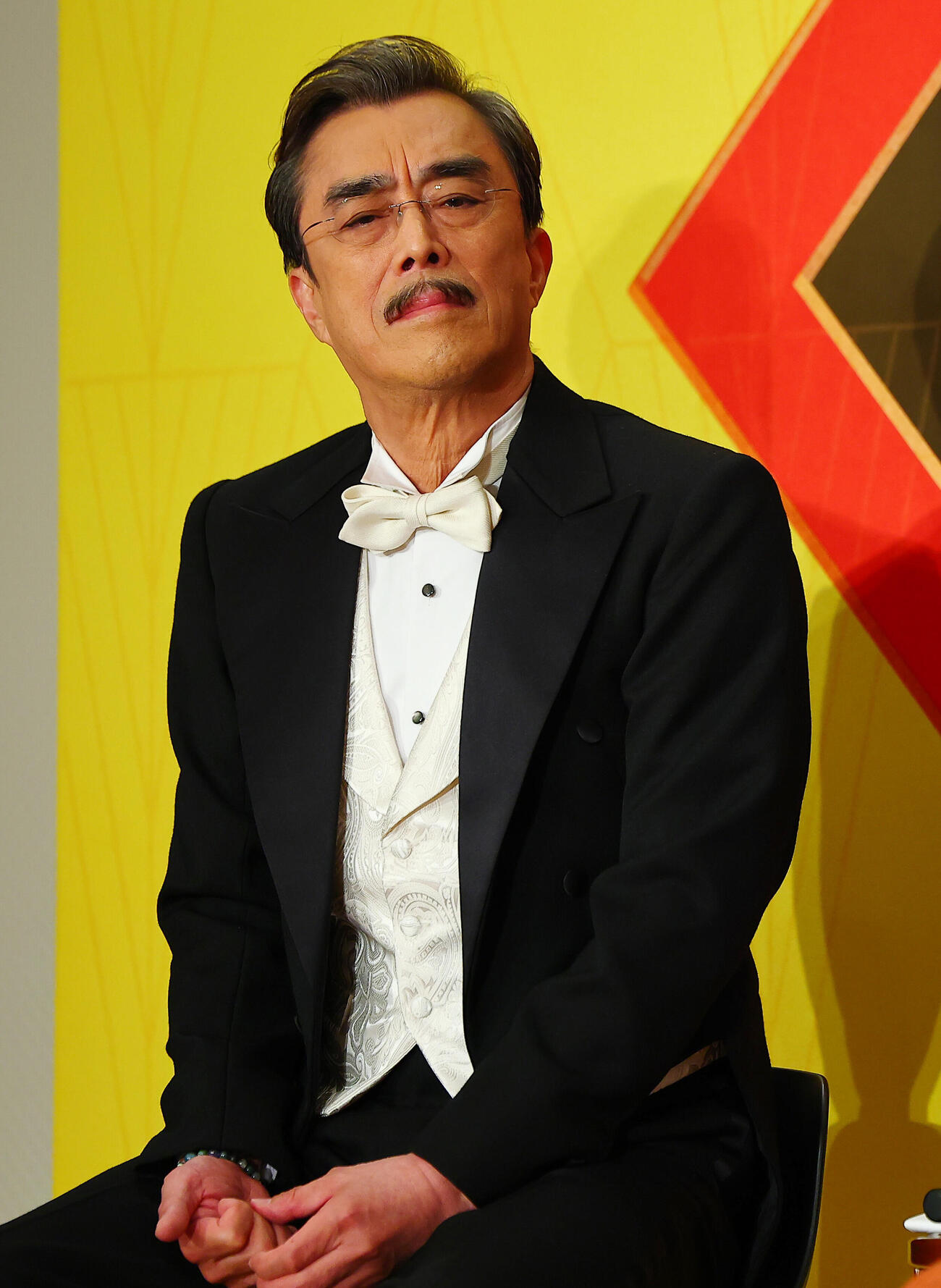 ブロードウェイミュージカル「ファニー・ガール」制作発表に登場した益岡徹（撮影・野上伸悟）