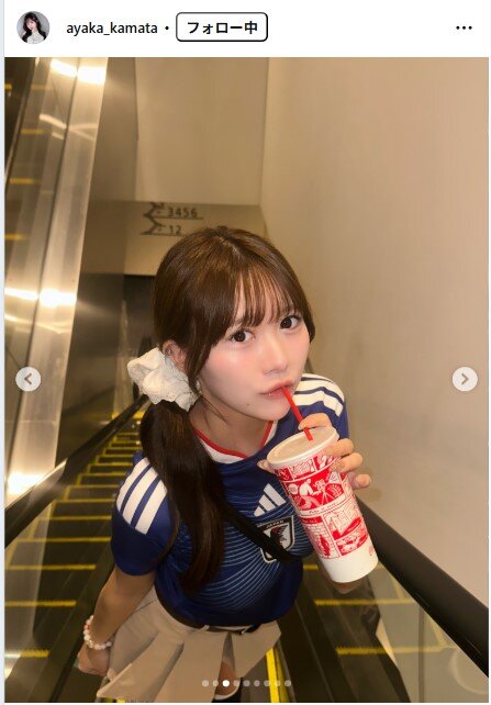 鎌田彩樺のインスタグラムから