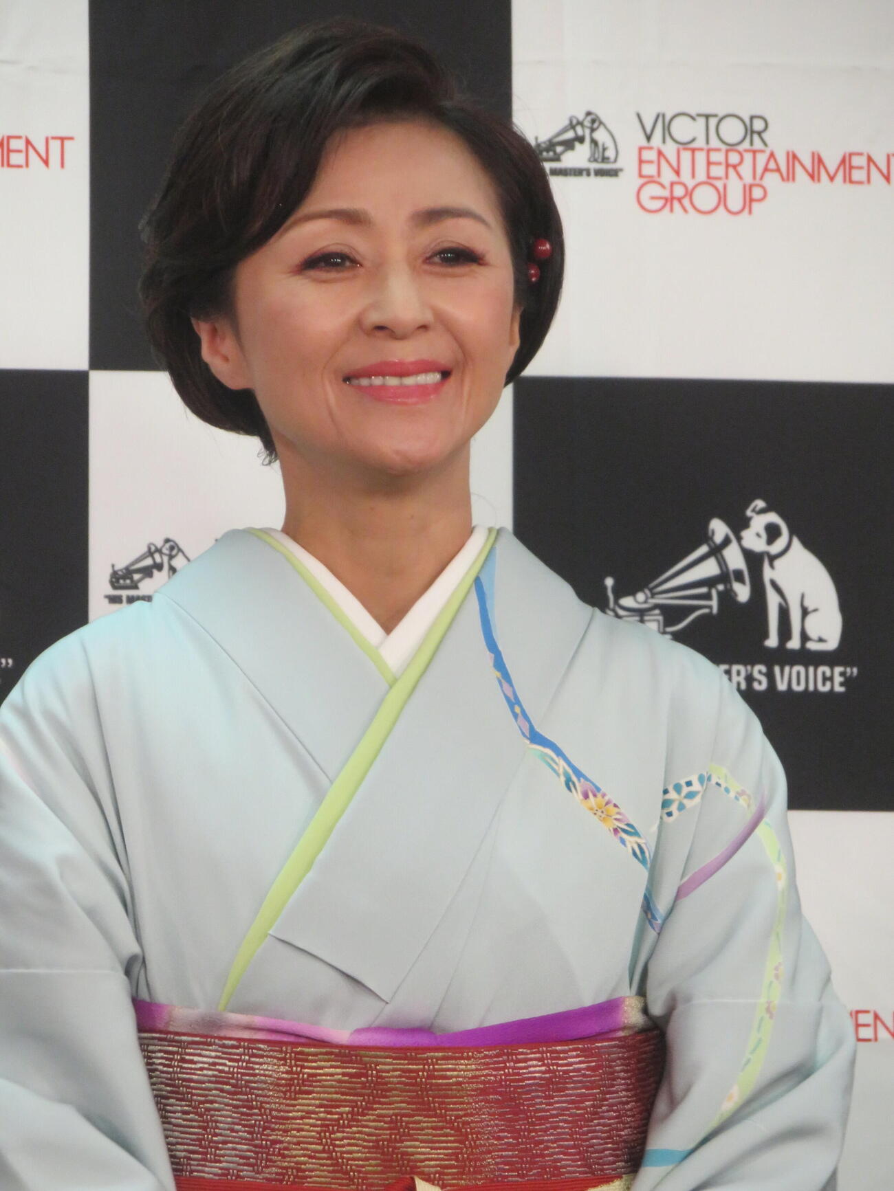 新曲「羽後の恋唄」発売記念イベントに出席した長山洋子（撮影・川田和博）