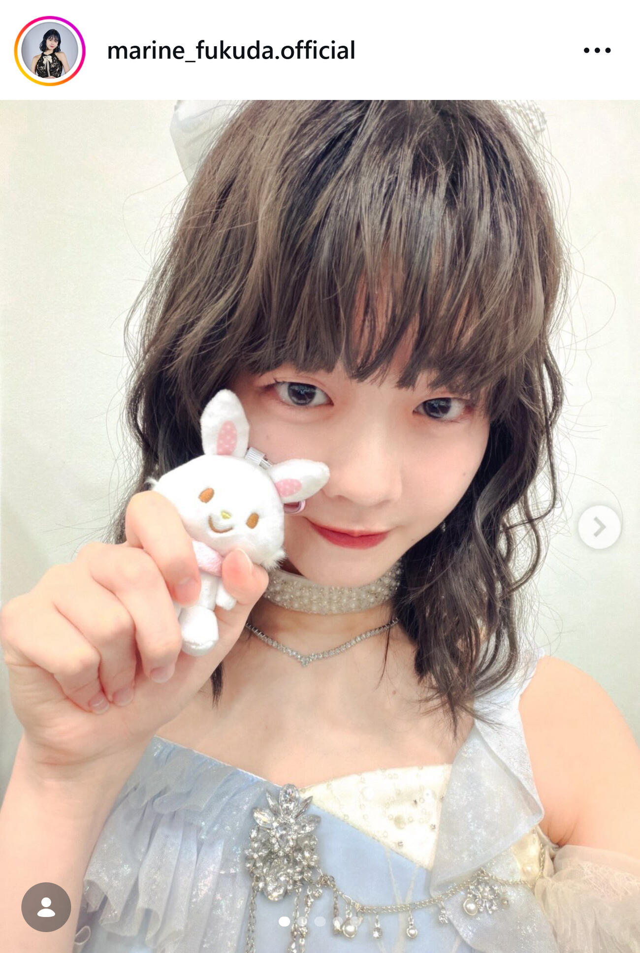 “ぬい活”中の福田真琳（福田真琳のインスタグラムから）