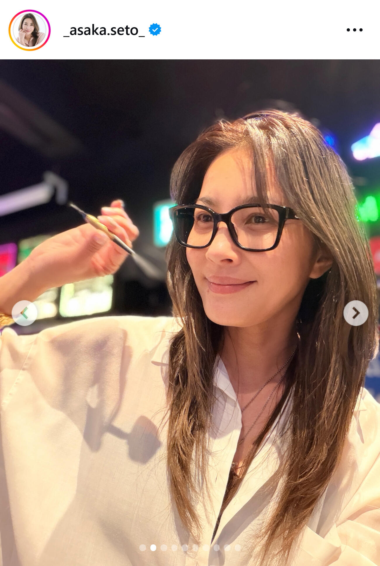 瀬戸朝香のインスタグラムから