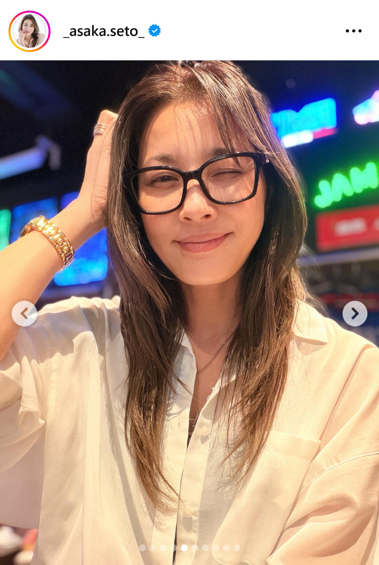 瀬戸朝香のインスタグラムから