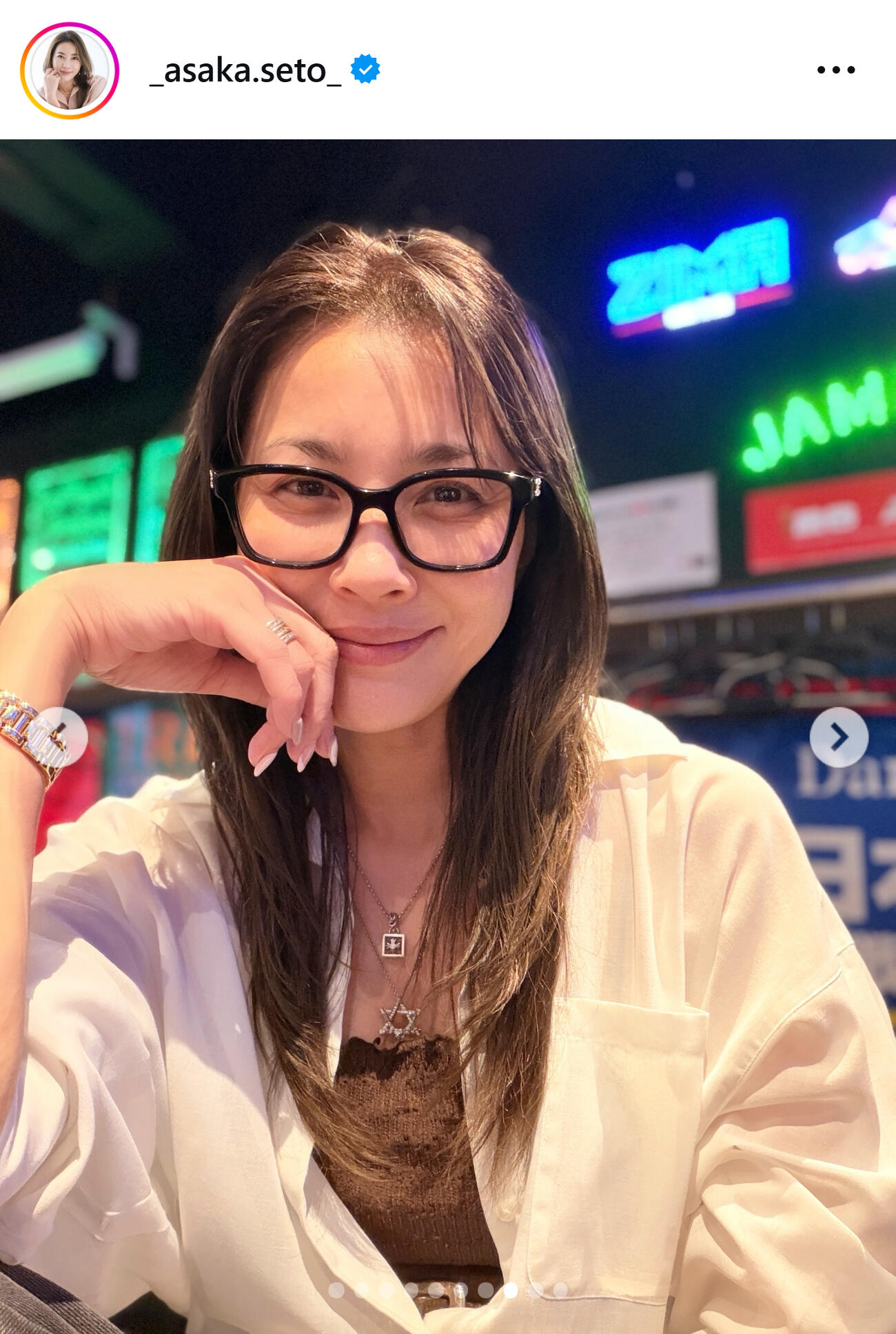 瀬戸朝香のインスタグラムから