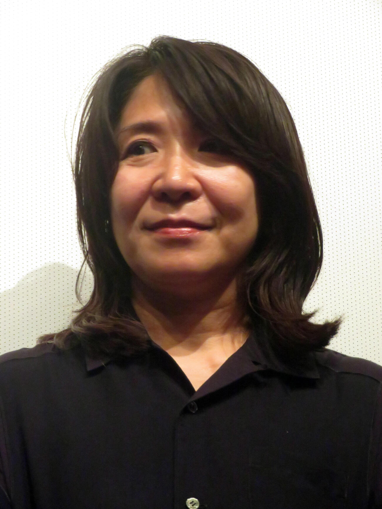 映画「インビジブルハーフ」先行特別上映イベントに出席したホラーユニット「バミューダ3」佐藤直子氏（撮影・川田和博）