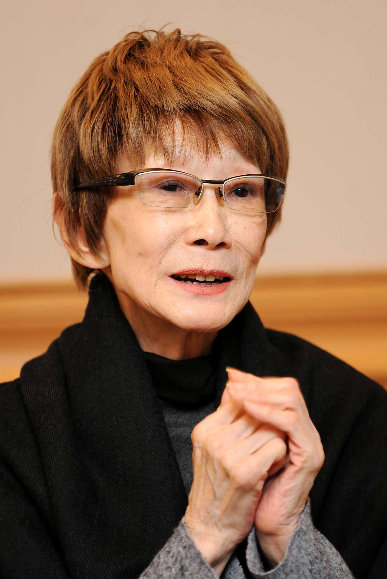 淡路恵子さん（2012年2月撮影）