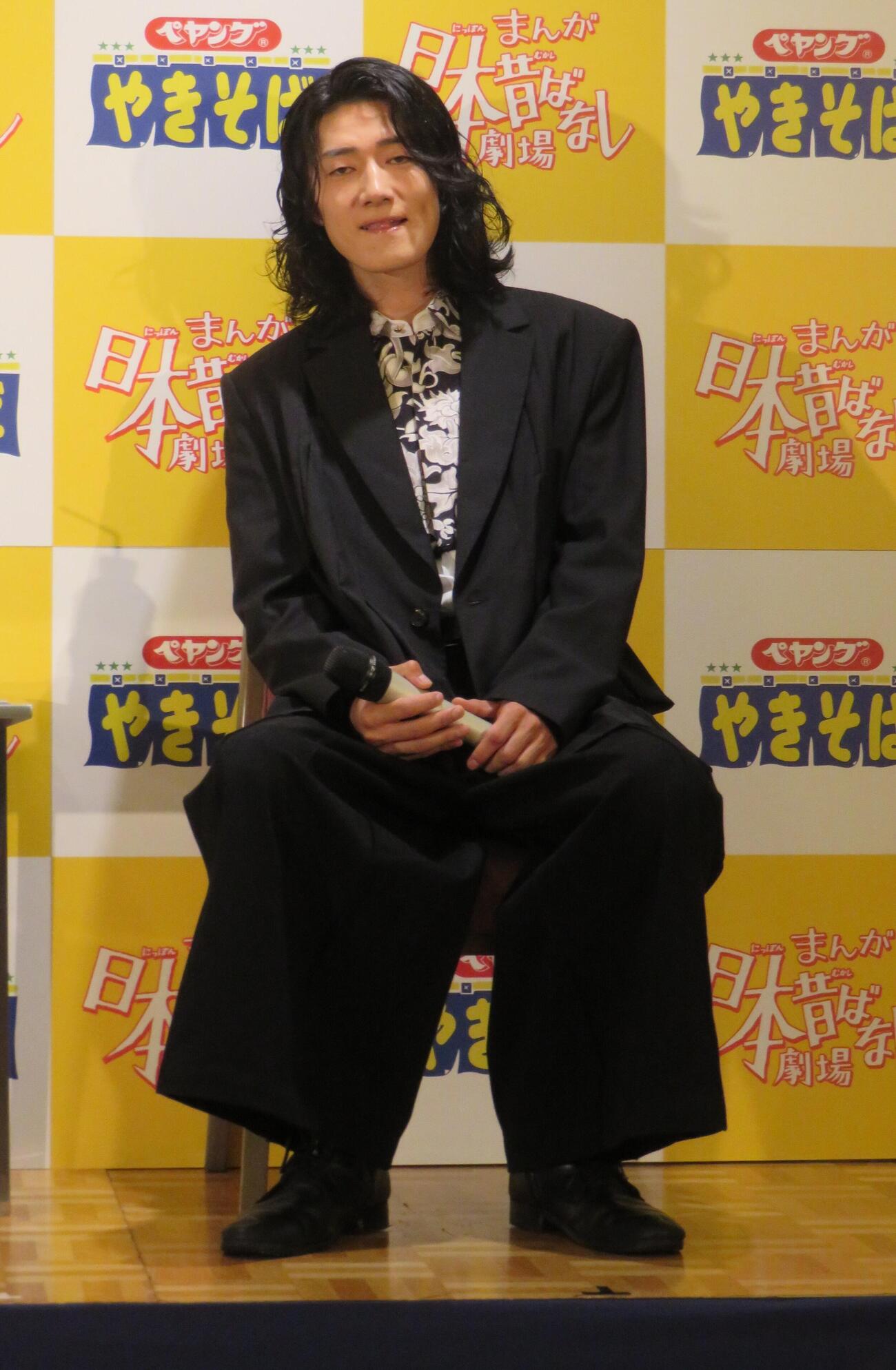 舞台「『まんが日本昔ばなし』劇場」の制作発表会見を行った末原拓馬