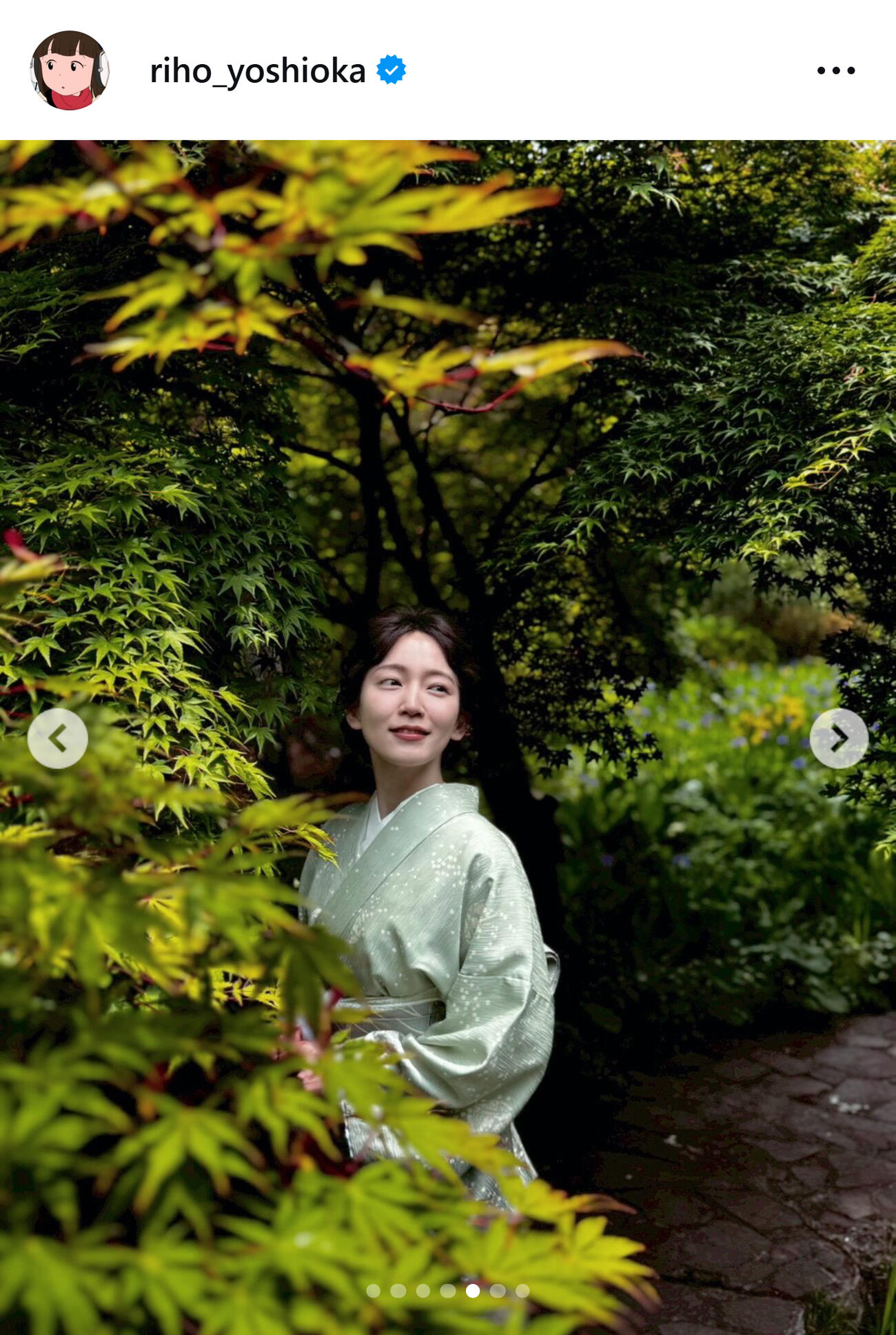 吉岡里帆のインスタグラムから