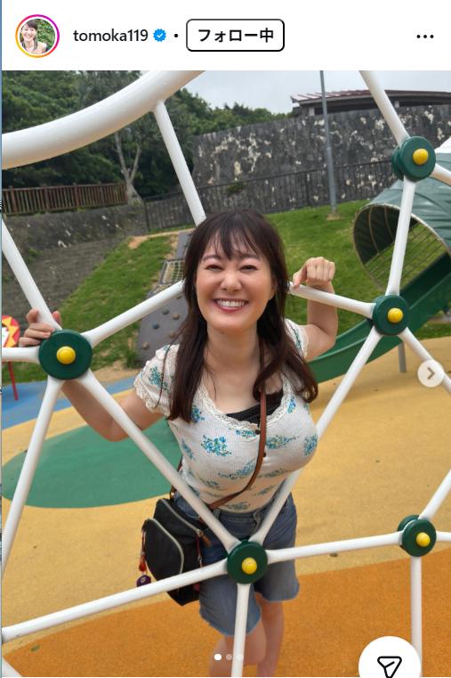 竹中知華アナのインスタグラムから