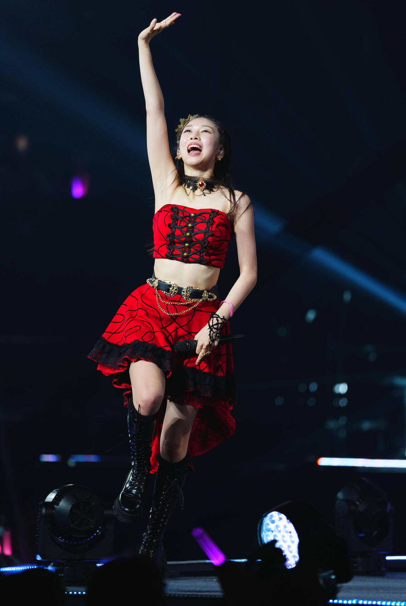卒業コンサートを行うモーニング娘。❜26の牧野真莉愛（撮影・垰建太）