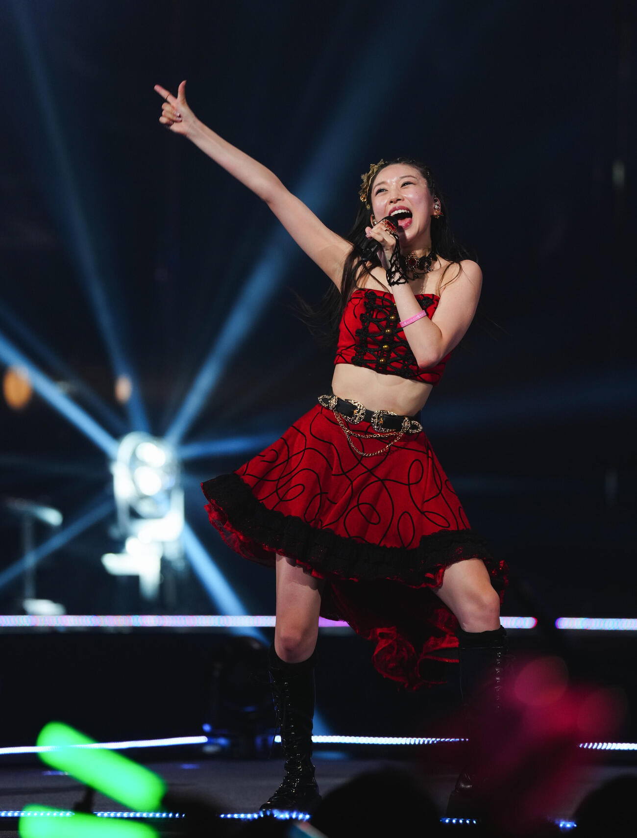 卒業コンサートを行うモーニング娘。❜26の牧野真莉愛（撮影・垰建太）