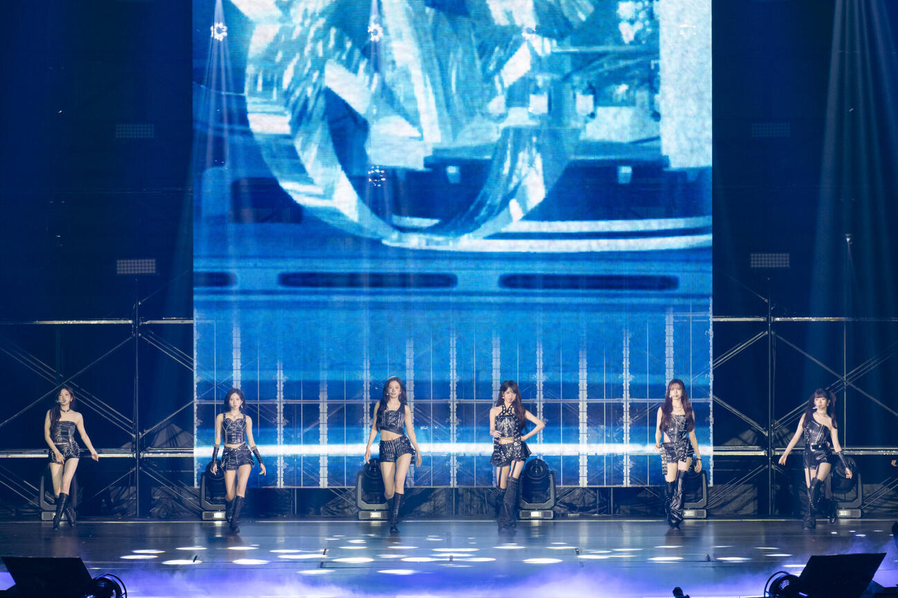 2年ぶりの東京ドーム公演を行ったIVE（田中聖太郎事務所提供）